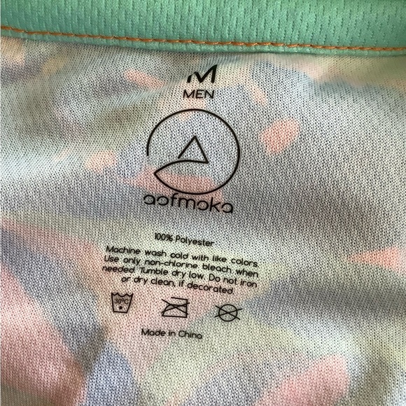 Fluorescent Aofmoka Neon Man’s T Shirt - Picture 4 of 7